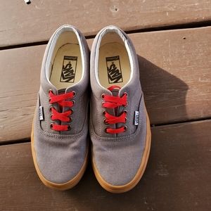 Grey/red Vans